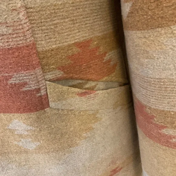 IDYLLWIND Miranda Lambert NETTIE SHERPA BLANKET COAT fringe penny lane coat S - Picture 16 of 16